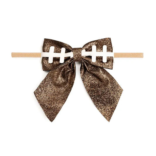 Football Bow Baby Headband - Southern Belle Boutique