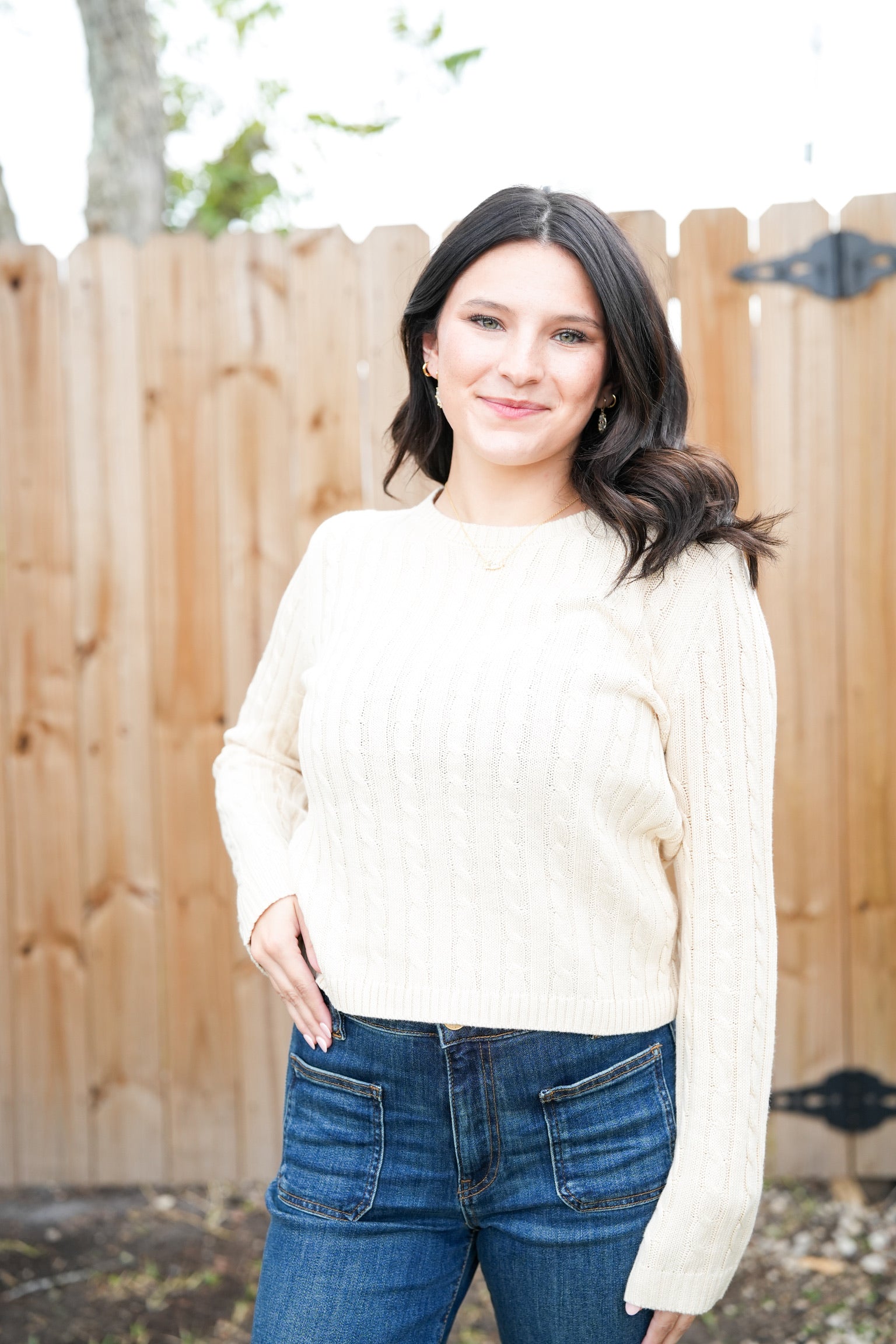 Lupe Sweater - Vintage Cream - Southern Belle Boutique