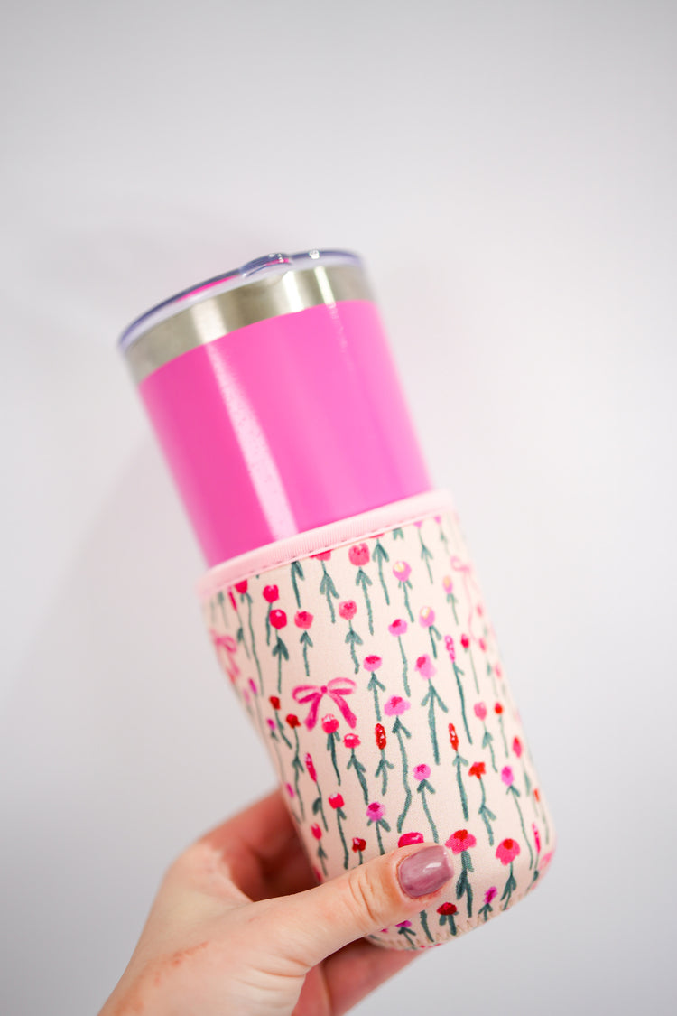 Spring Coquette Coffee Sleeve - Medium - Southern Belle Boutique