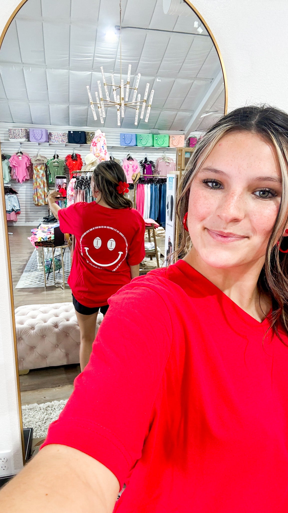 Ricebird Fight Song Red Tee - Southern Belle Boutique