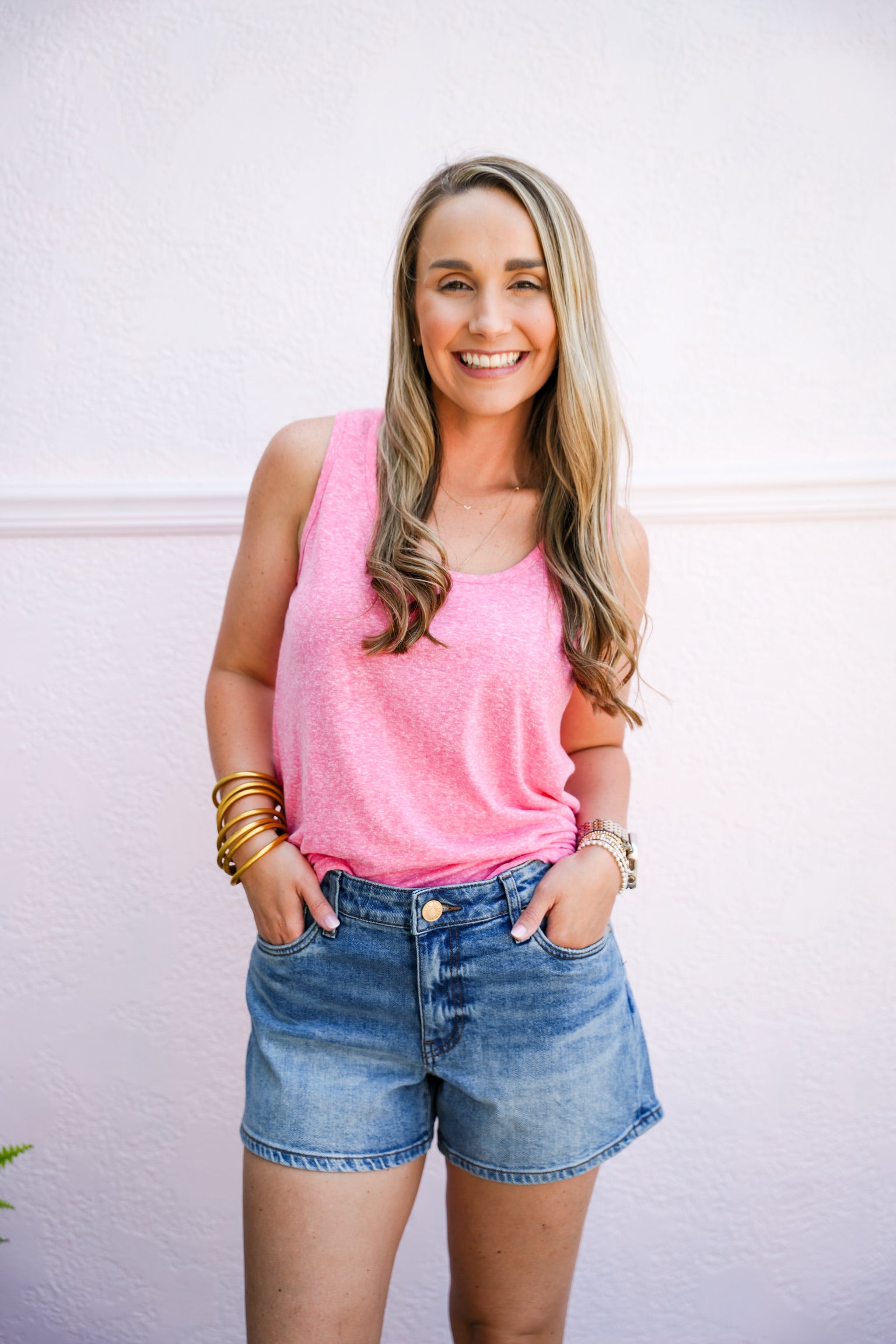 Fuchsia Knit Tank Top - Southern Belle Boutique