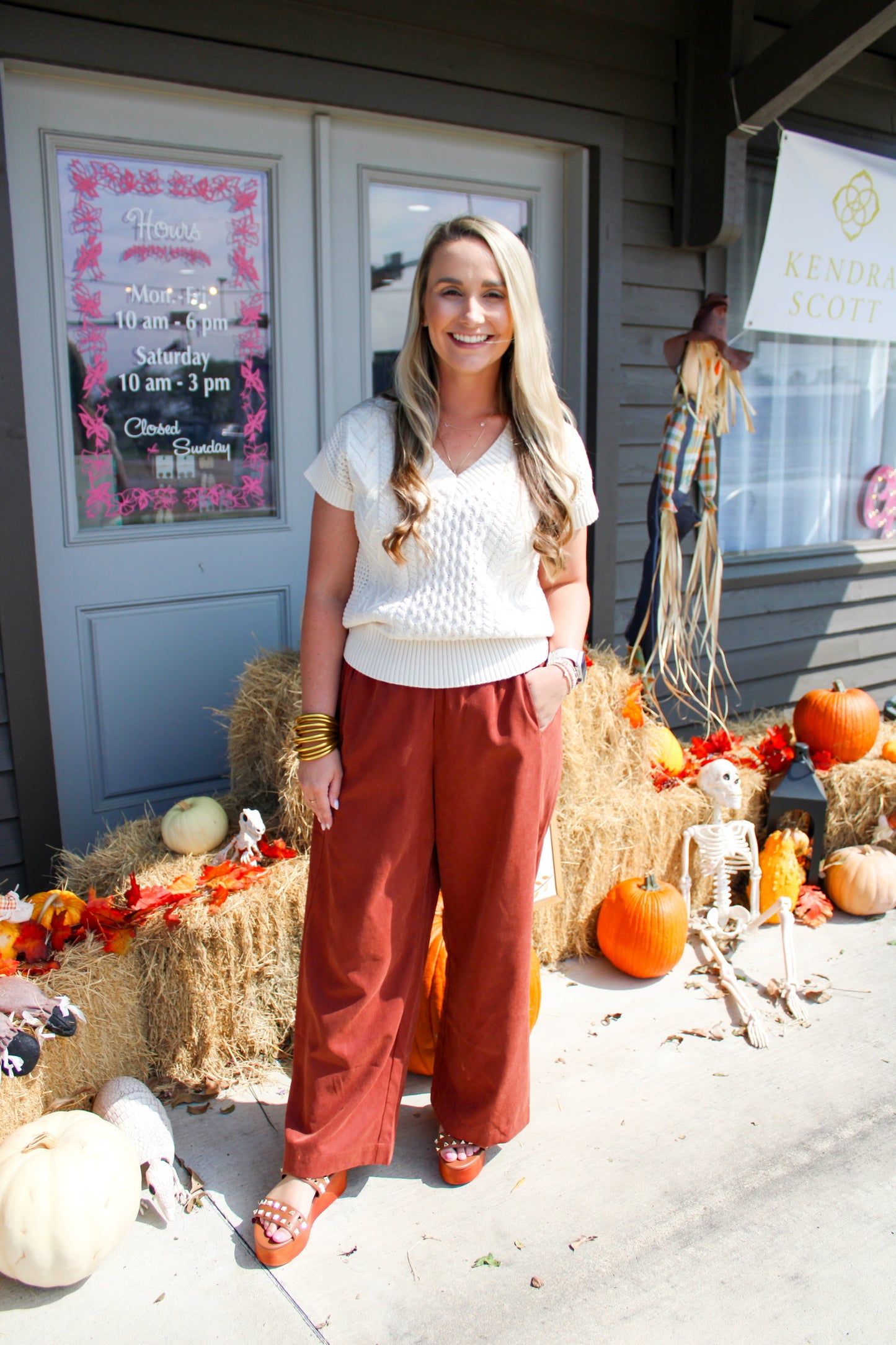 Paris Pants - Mahogany - Southern Belle Boutique