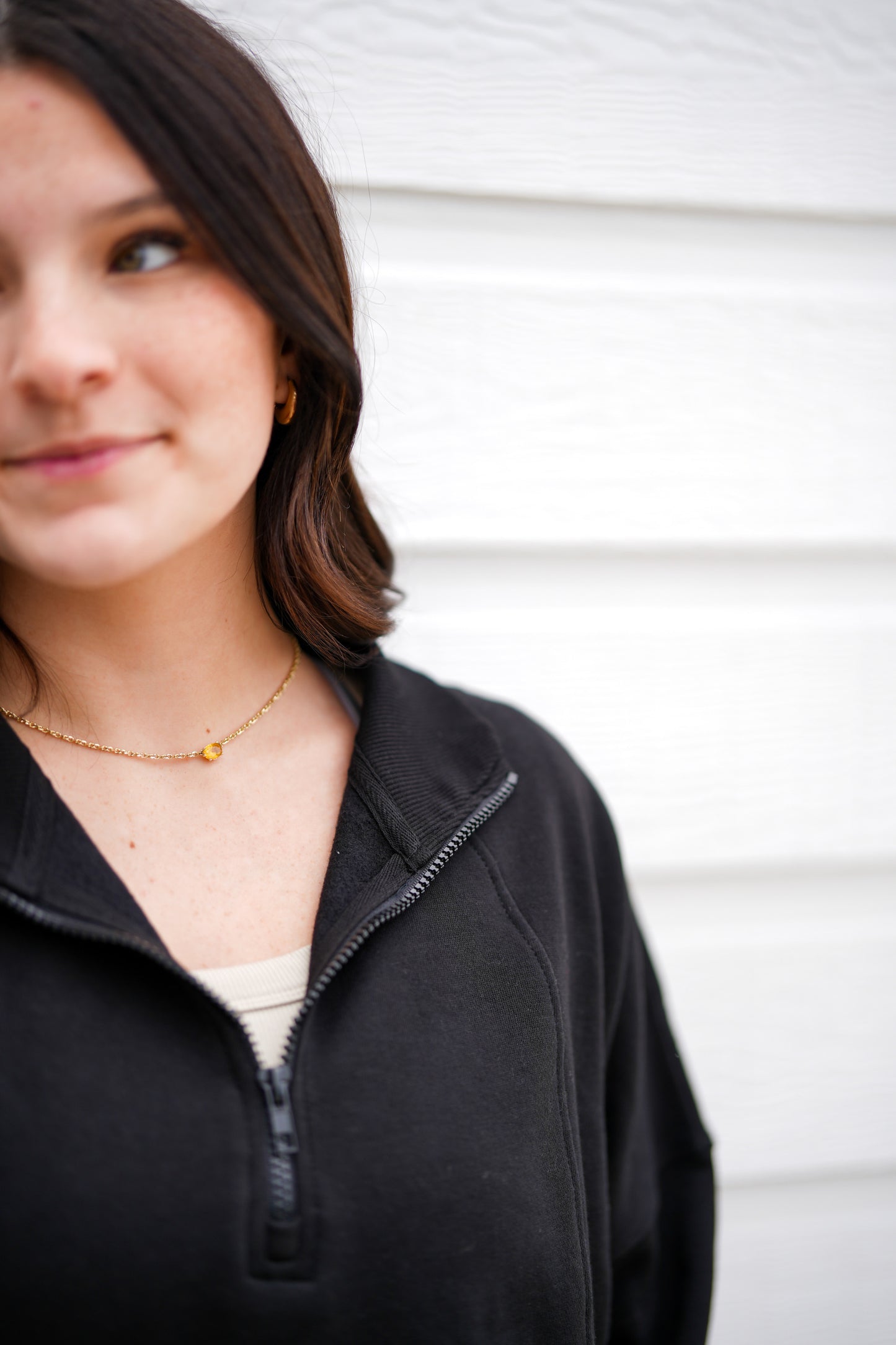 Plush Half-Zip Fleece Pullover - Black - Southern Belle Boutique