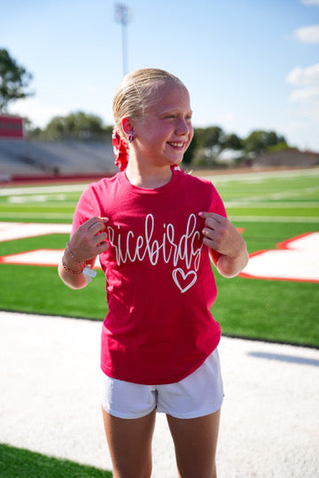 Ricebird Red Heart Tee- Youth - Southern Belle Boutique