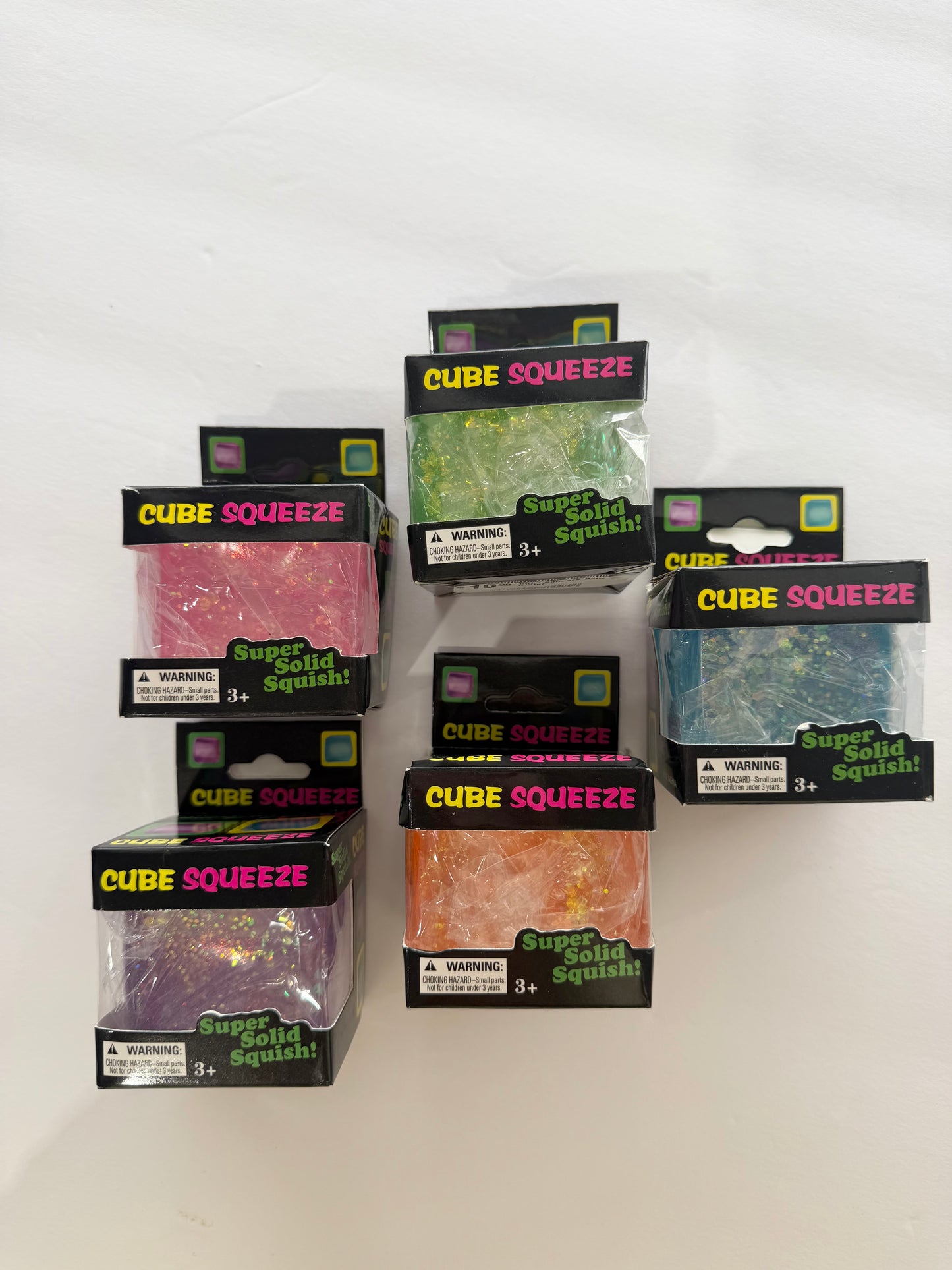 Cube Squeeze Balls - Glitter - Southern Belle Boutique