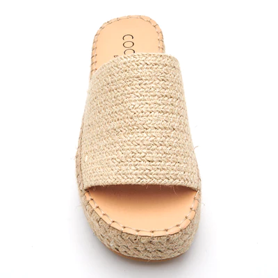 Del Mar Natural Raffia Platform Sandal - Southern Belle Boutique