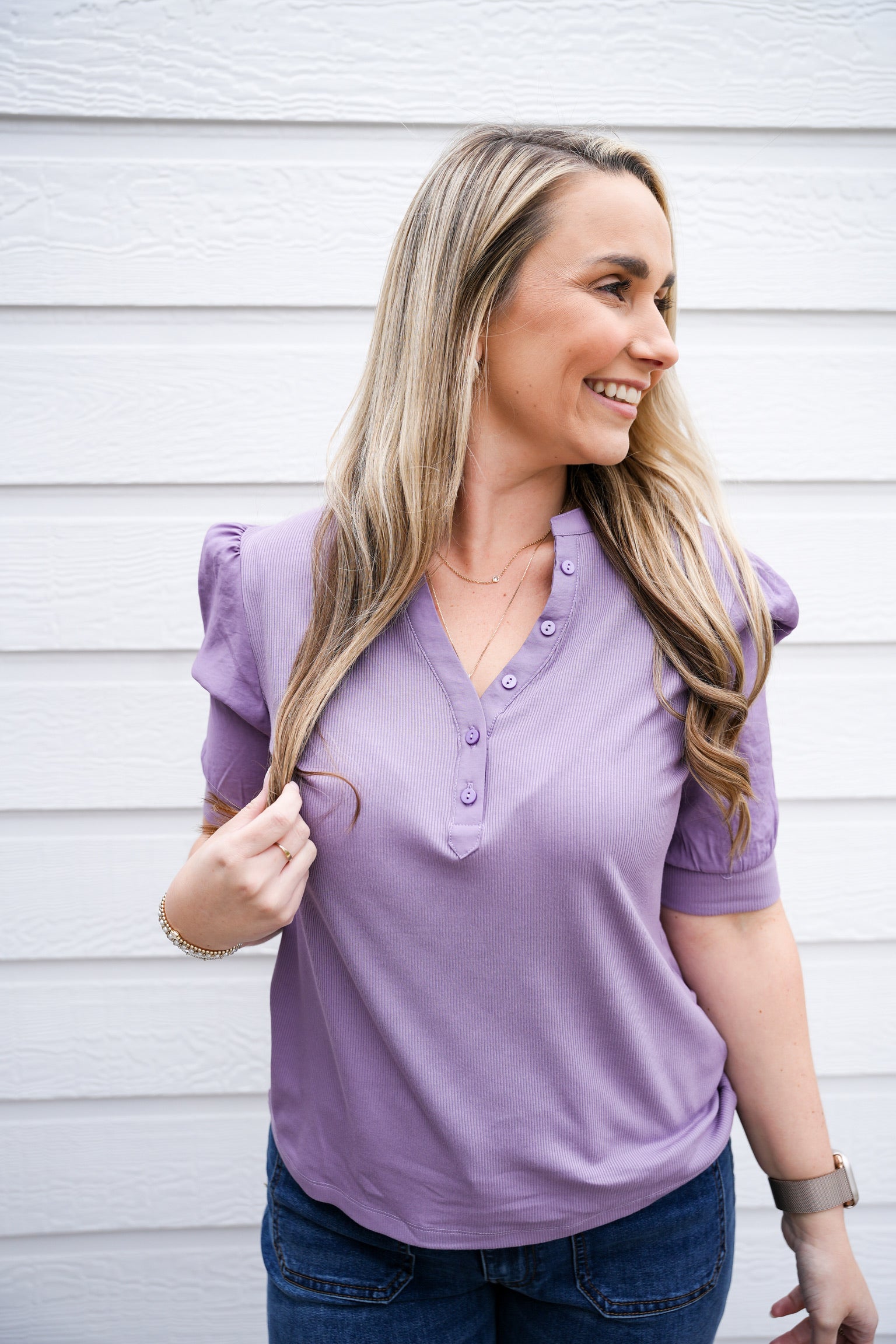 Tanner Tee - Dewy Iris - Southern Belle Boutique