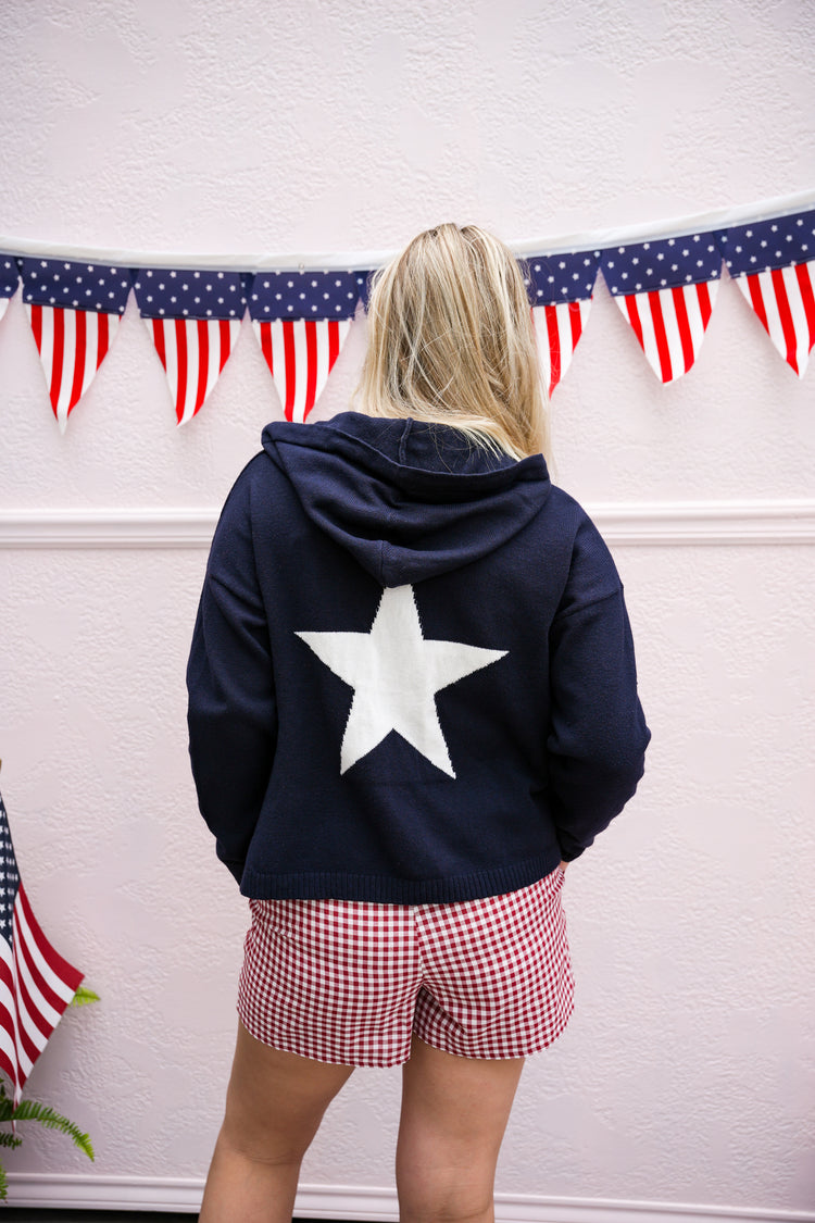 Austin Star Hoodie - Navy