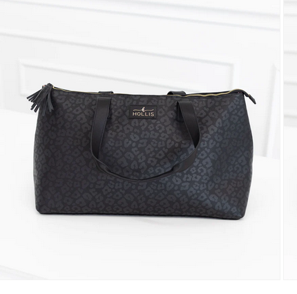 Black Leopard Overnighter - Southern Belle Boutique