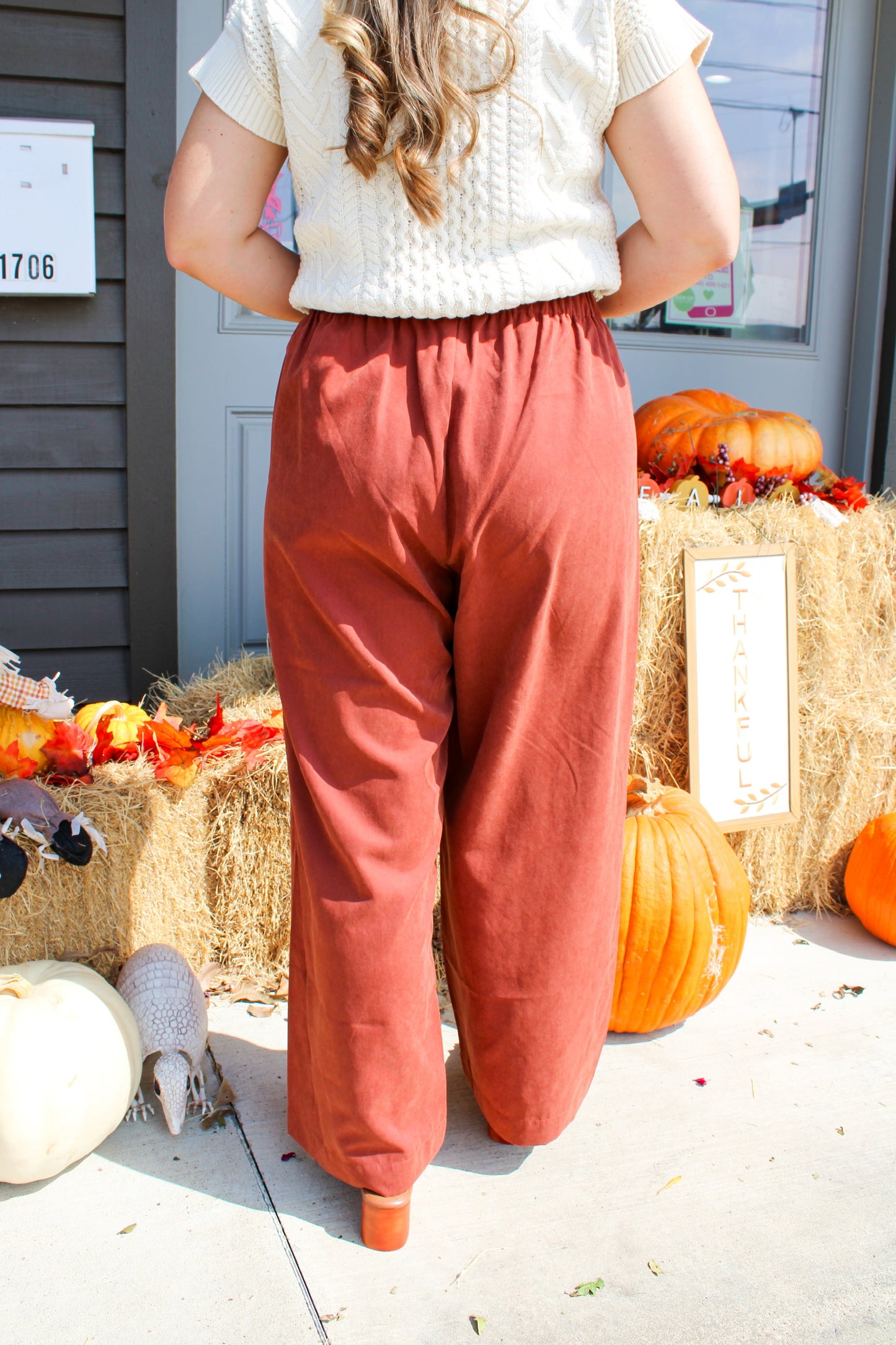Paris Pants - Mahogany - Southern Belle Boutique