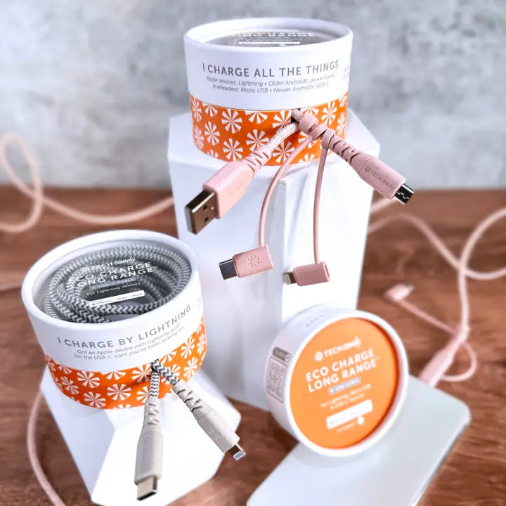 Eco Charge Long Range™ 6' Woven Usb-C Cable - Southern Belle Boutique