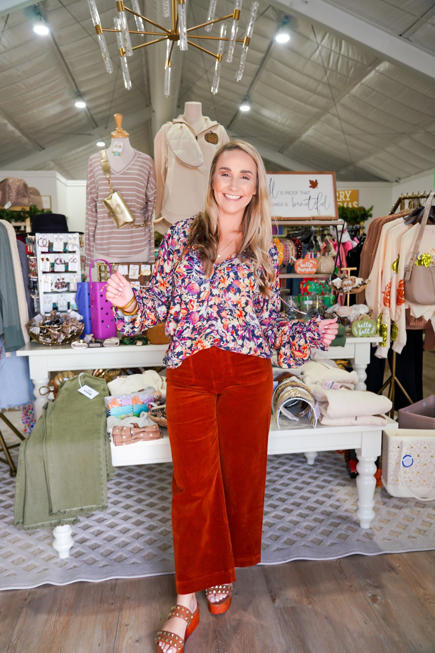 Analei Pant - Roasted Pecan - Southern Belle Boutique