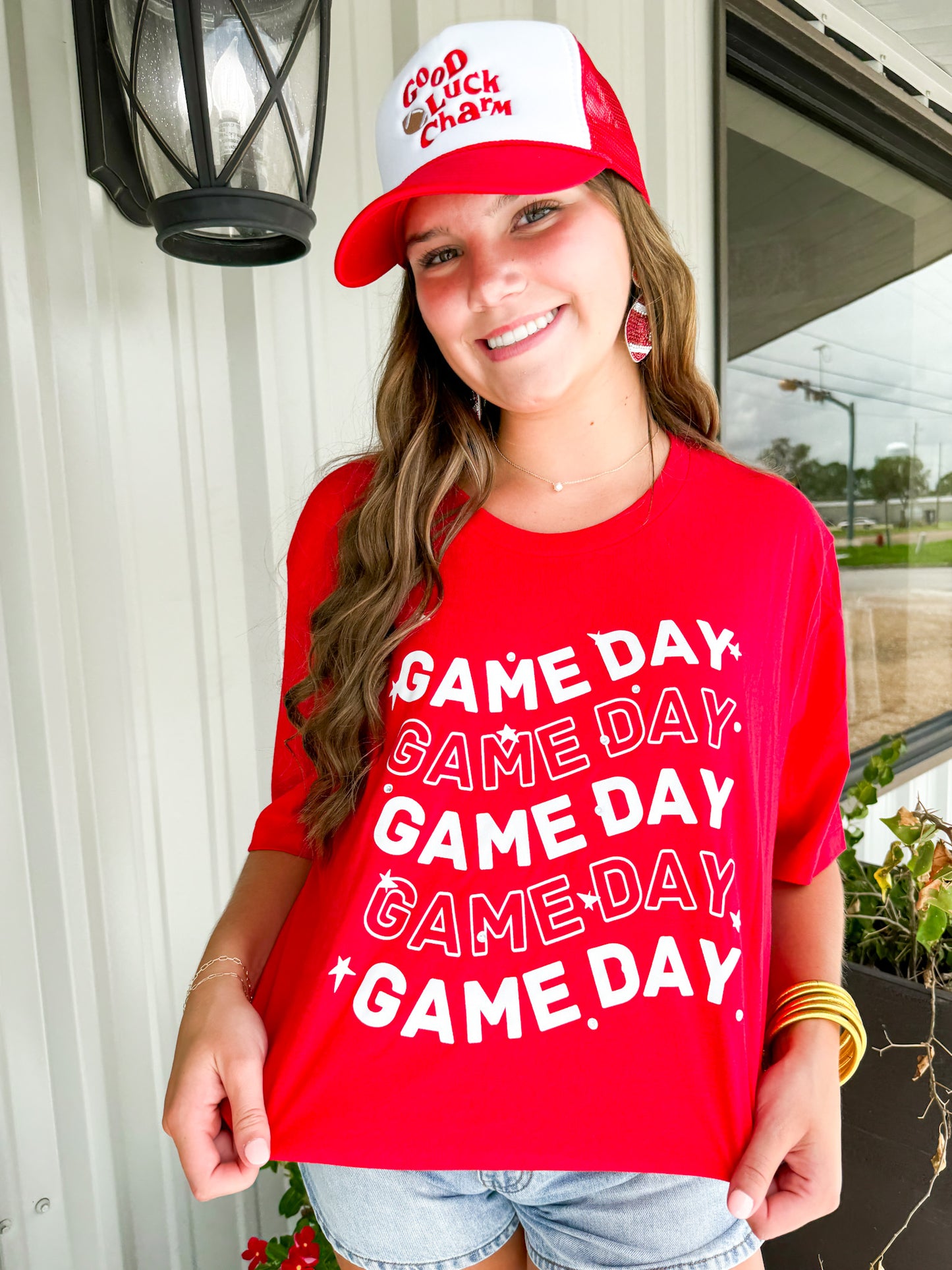 Wavy Game Day Tee - Southern Belle Boutique