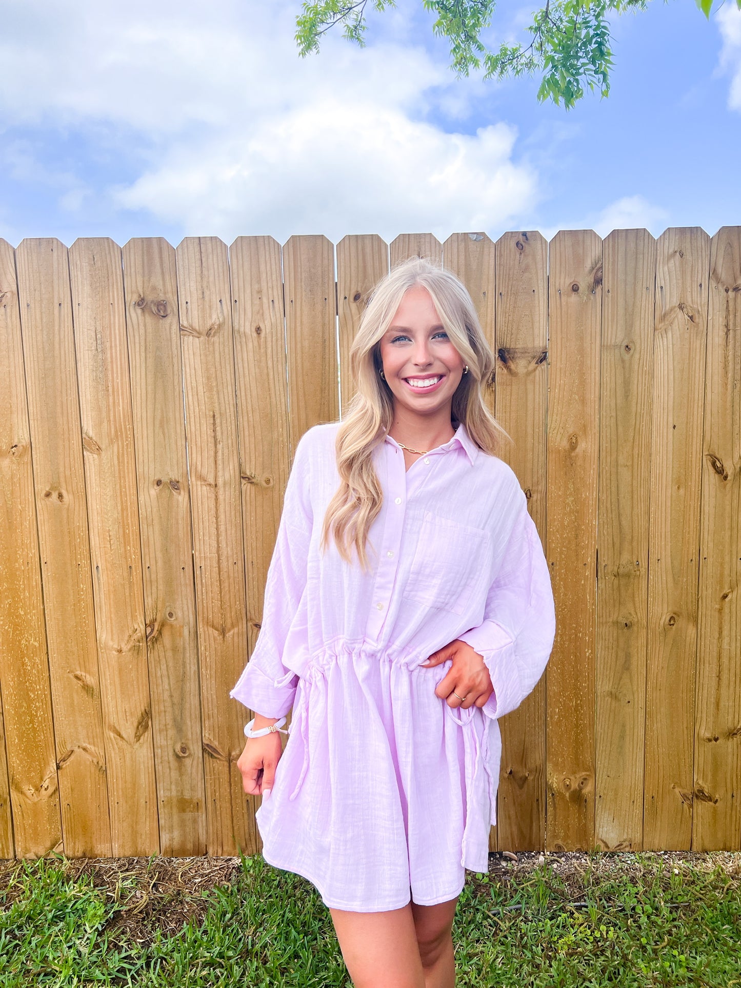 Reign Lilac Tunic Dress - Southern Belle Boutique