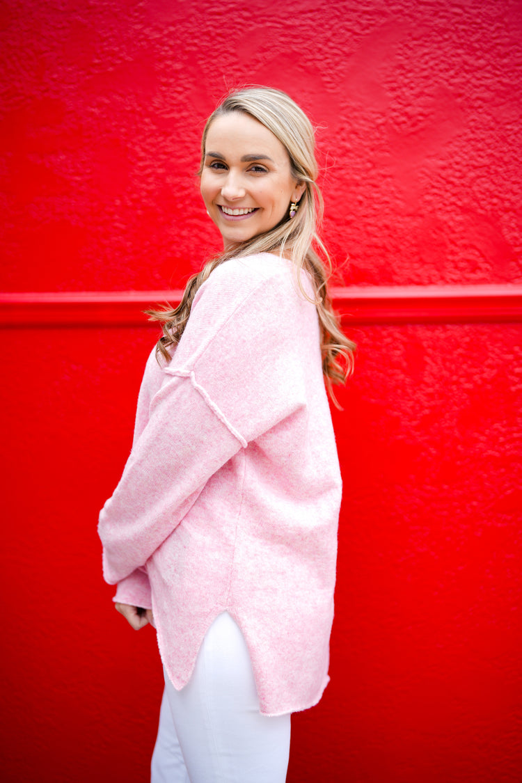 Soft V-Neck Knit Sweater - Southern Belle Boutique