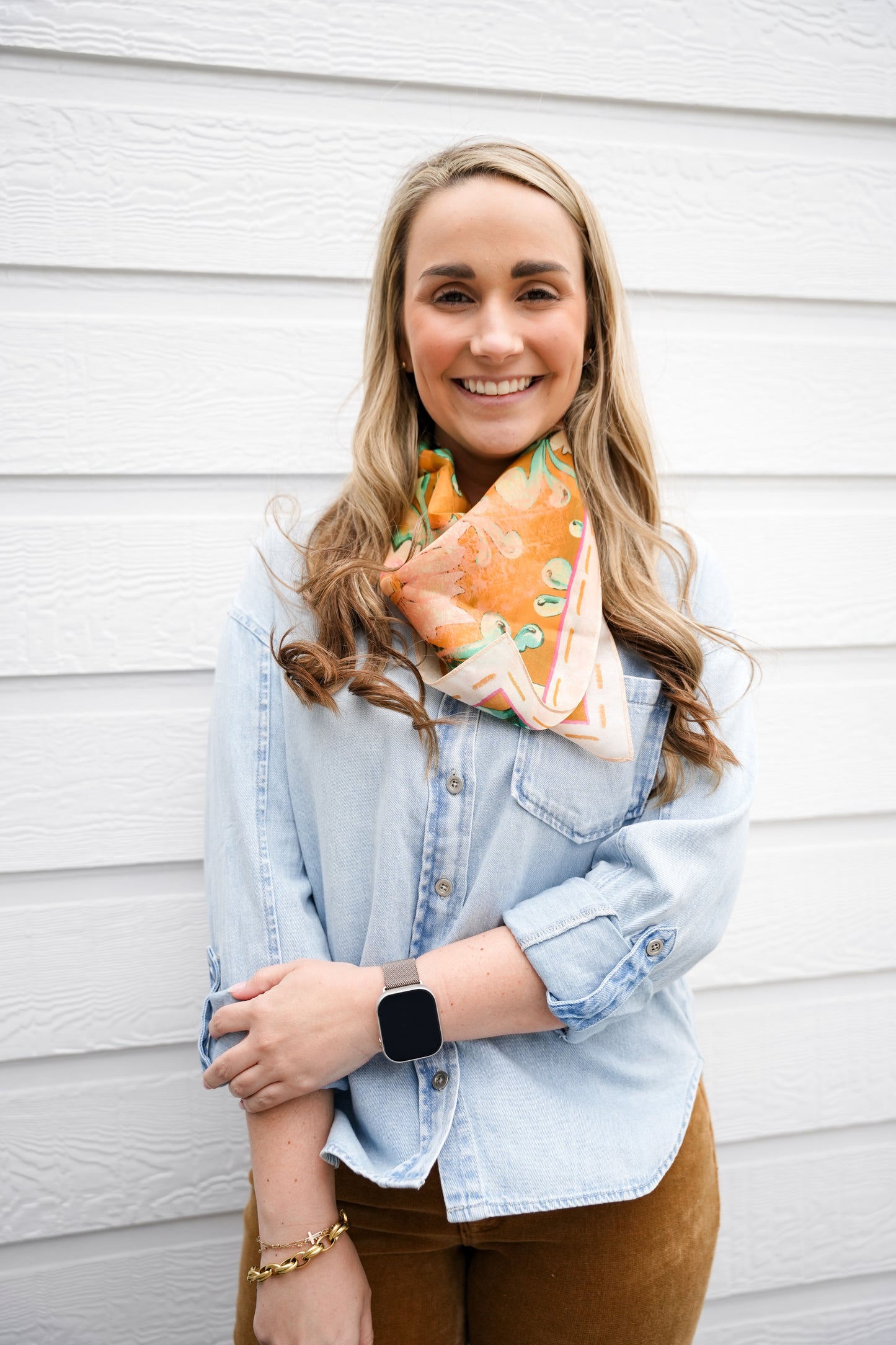 Leighton Denim Button Down - Light Wash - Southern Belle Boutique