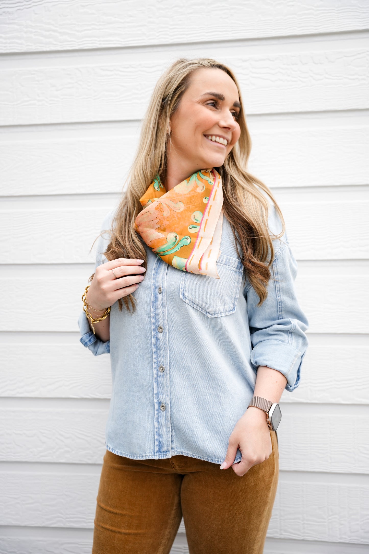 Leighton Denim Button Down - Light Wash - Southern Belle Boutique