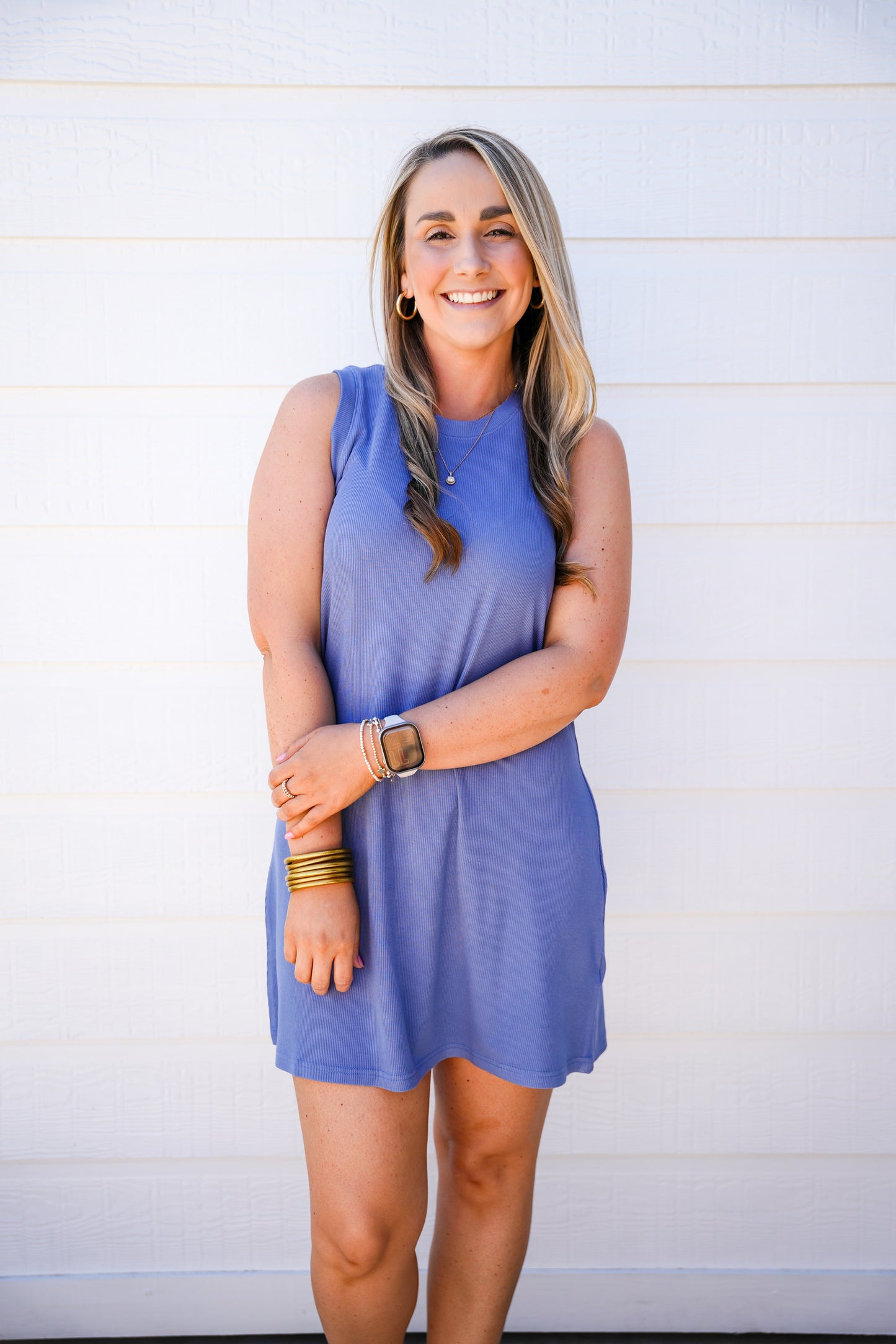 Justine Dress - Stormy Blue - Southern Belle Boutique
