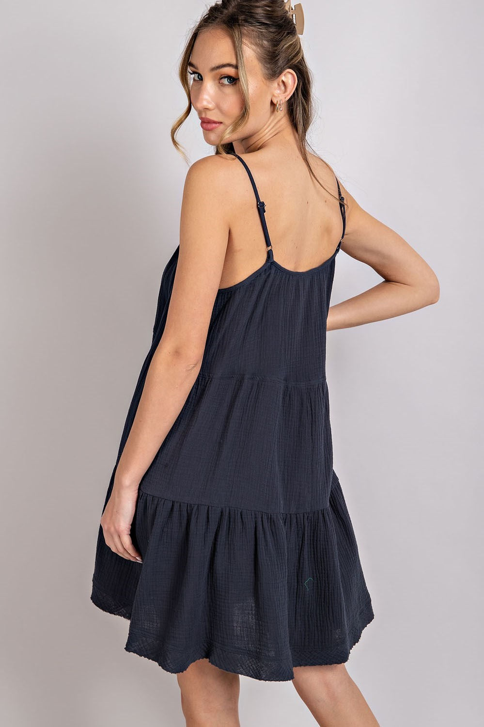 Midnight Gauze Mini Dress - Southern Belle Boutique