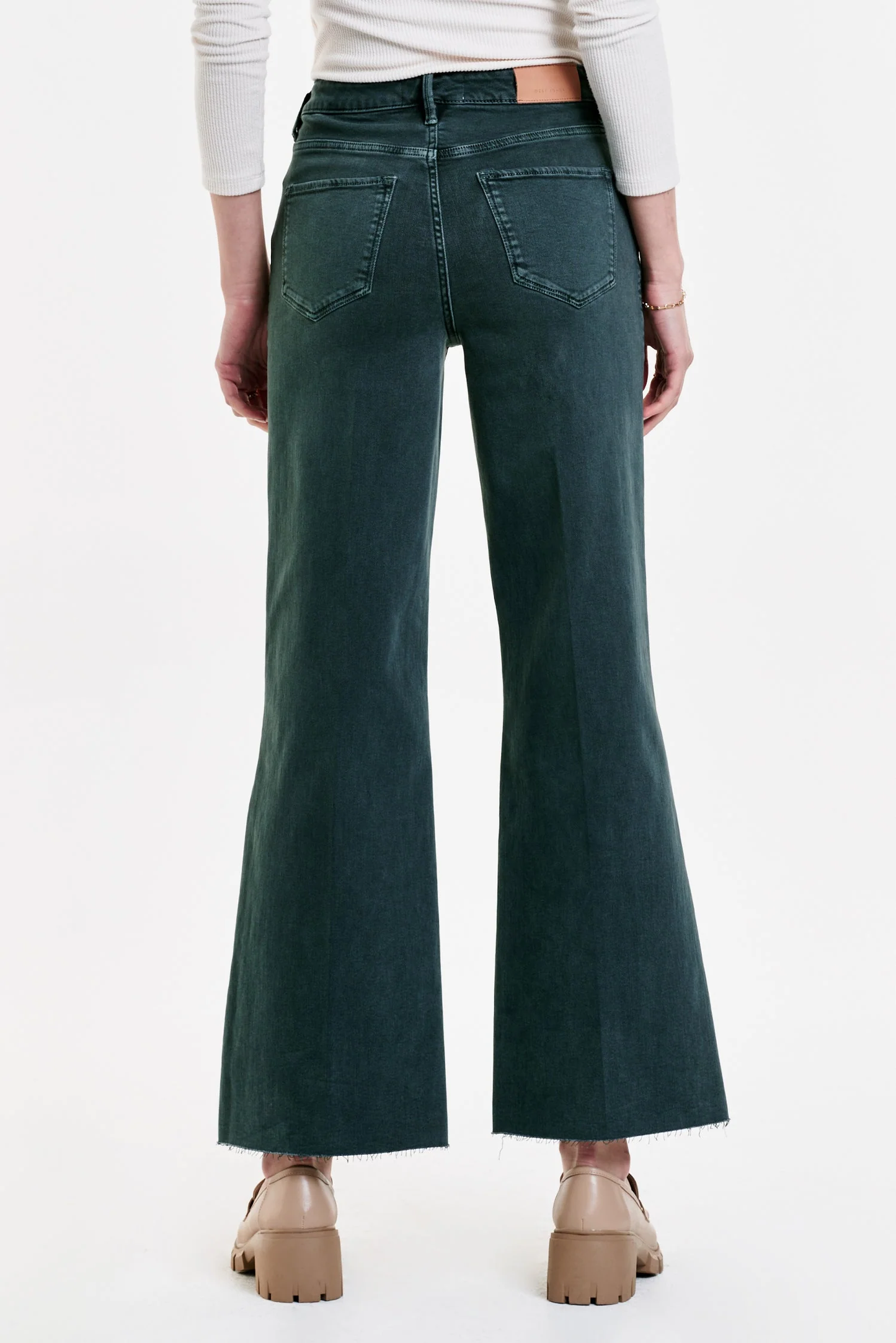 Fiona Super High Rise Wide Leg Jeans - Ponderosa Pine - Southern Belle Boutique