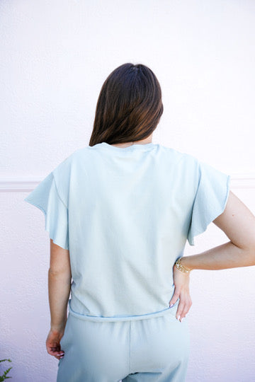 Milani Top - Aquamarine - Southern Belle Boutique