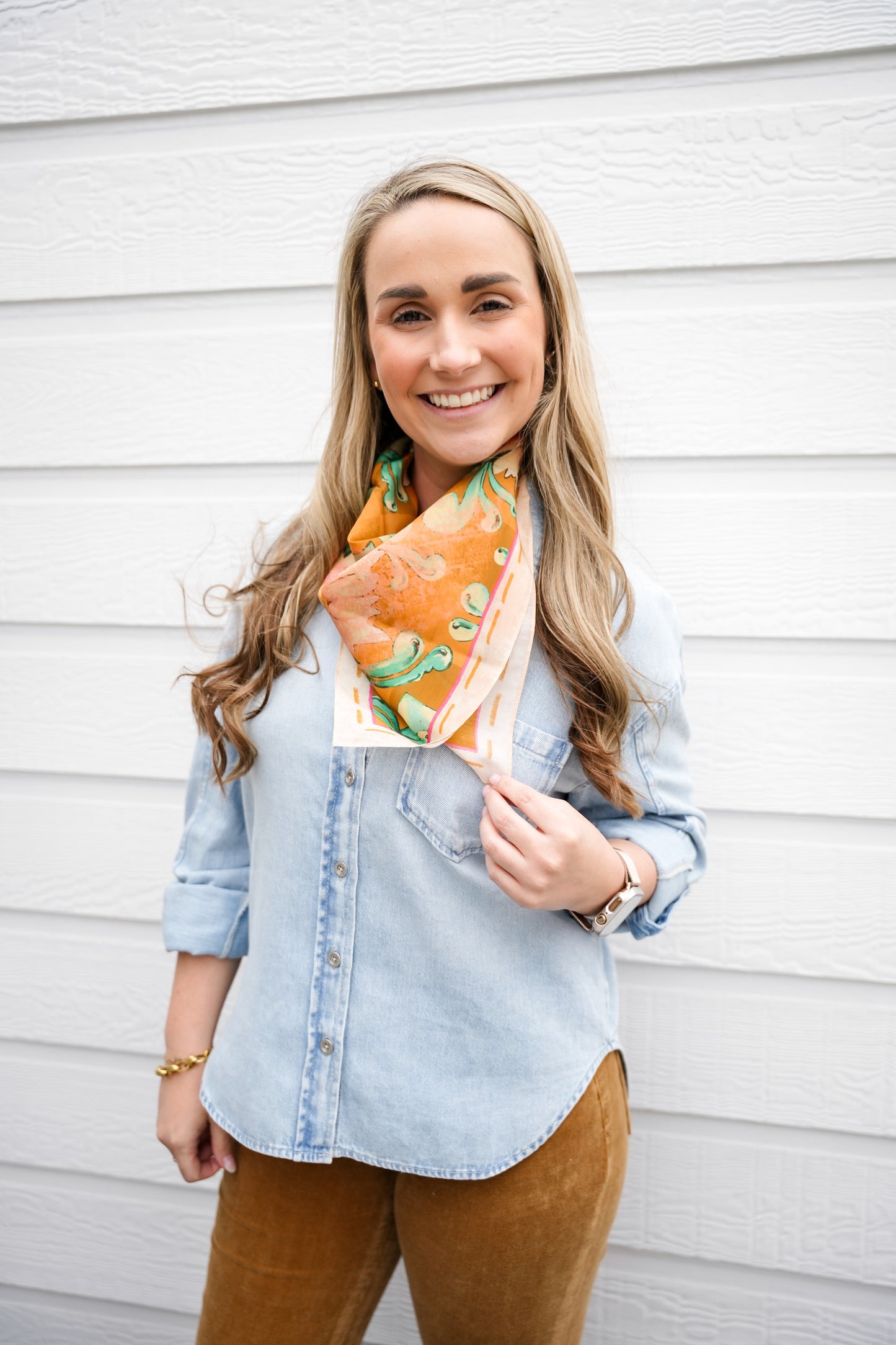 Leighton Denim Button Down - Light Wash - Southern Belle Boutique
