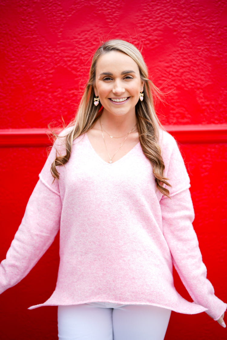 Soft V-Neck Knit Sweater - Southern Belle Boutique