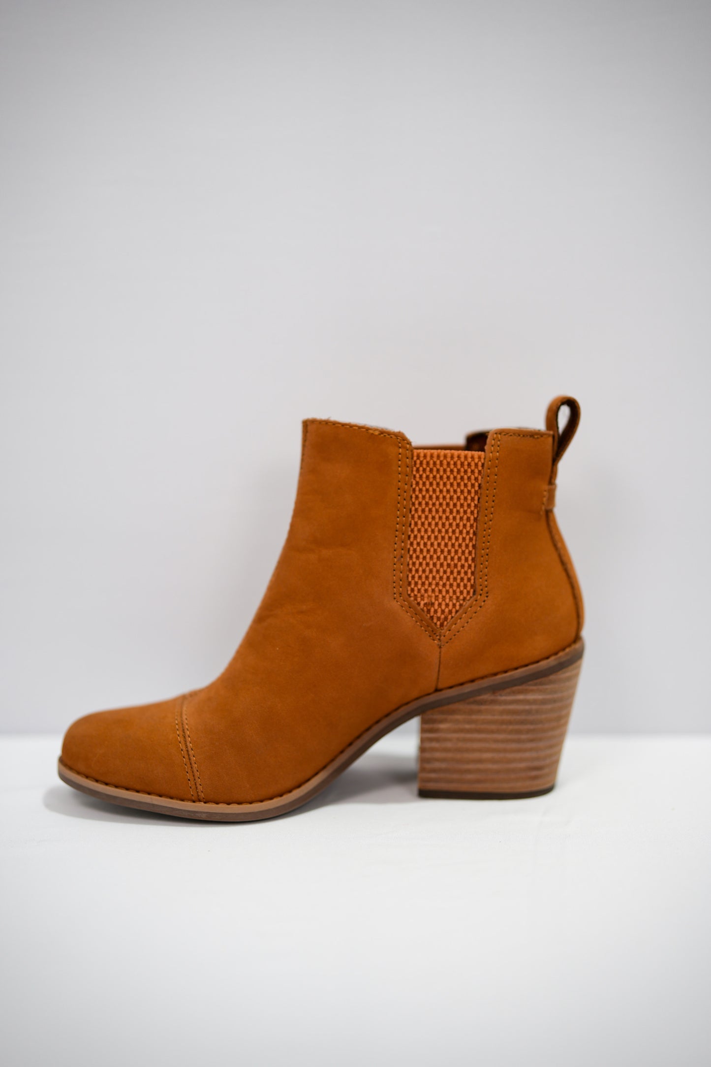Everly Tan Nubuck Heeled Boot - Southern Belle Boutique