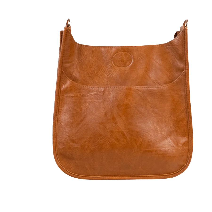 Classic Vegan Leather Messenger - Southern Belle Boutique