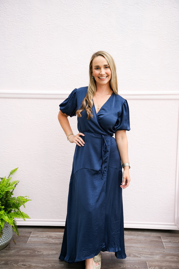 Navy Long Dress