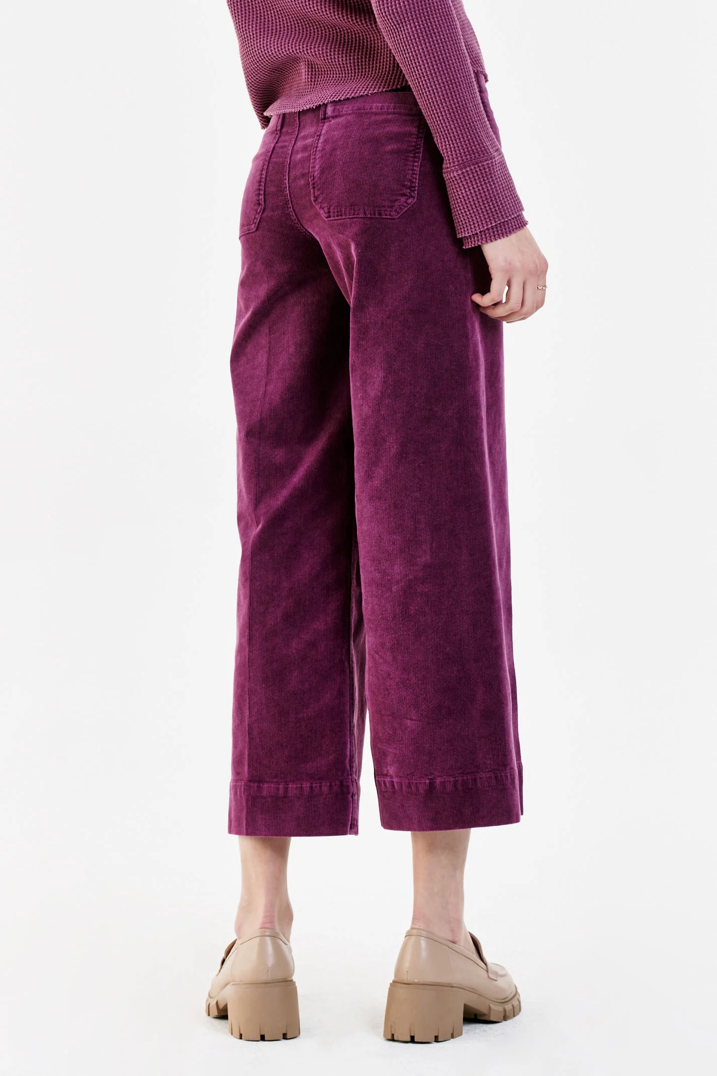 Audrey Super H/R Cropped Wide Leg Pants - Purple Potion - Southern Belle Boutique