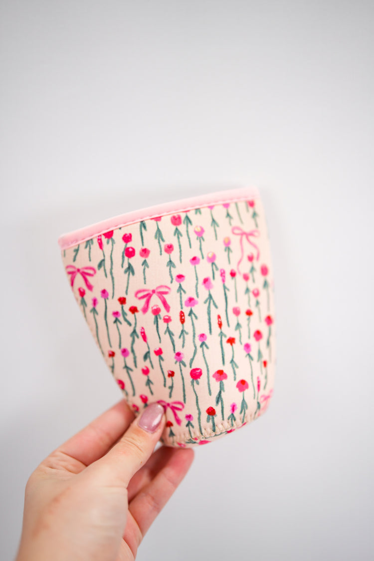 Spring Coquette Coffee Sleeve - Medium - Southern Belle Boutique