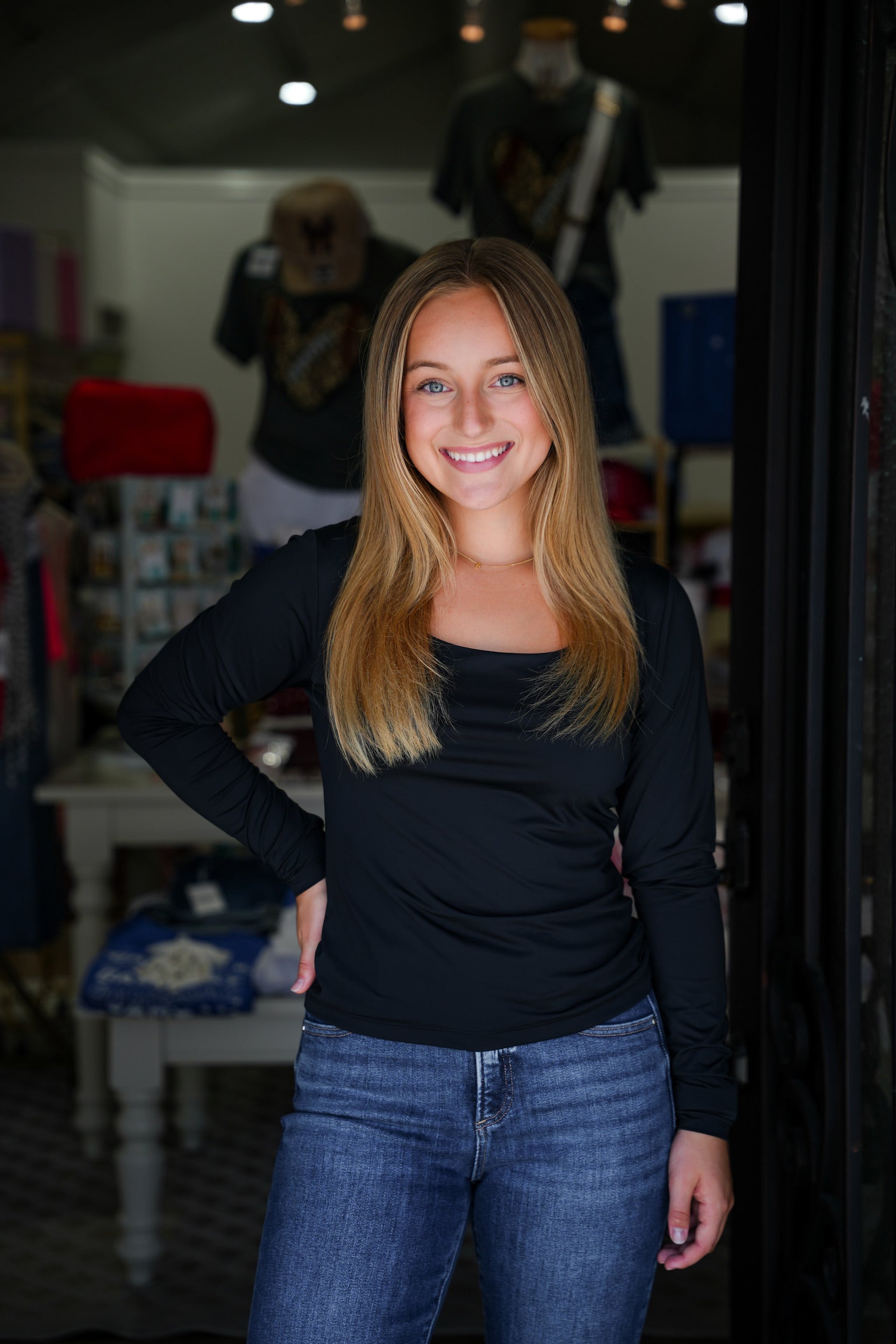 Anita Top - Black – Southern Belle Boutique