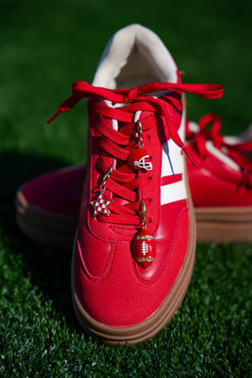 Topping Color Block Platform Sneaker - Red