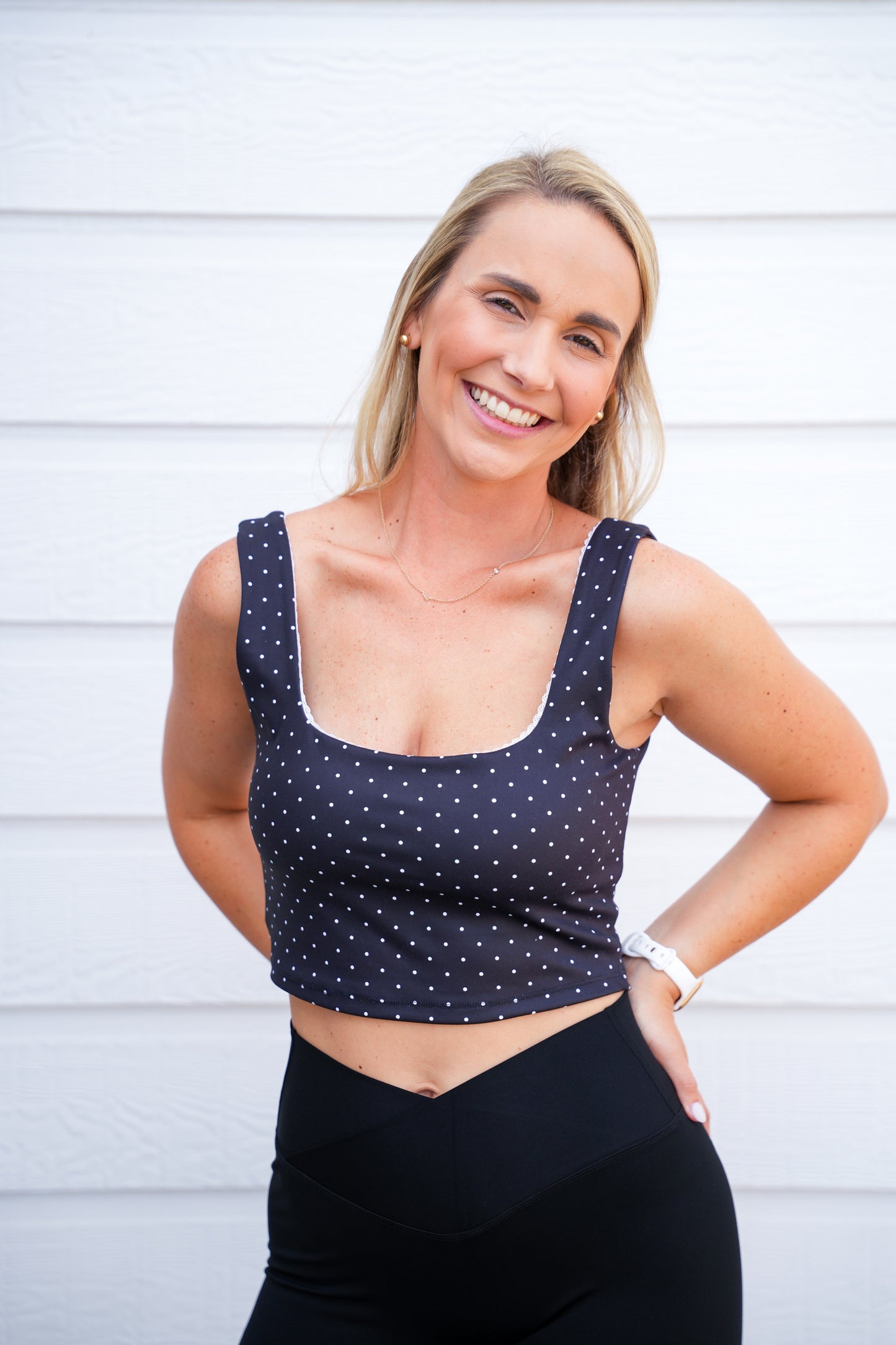 Black High Waist Crossover Legging