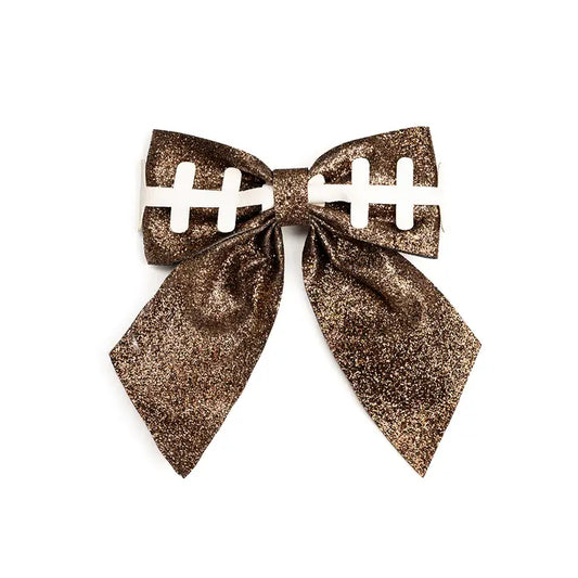 Football Bow Clip - Southern Belle Boutique