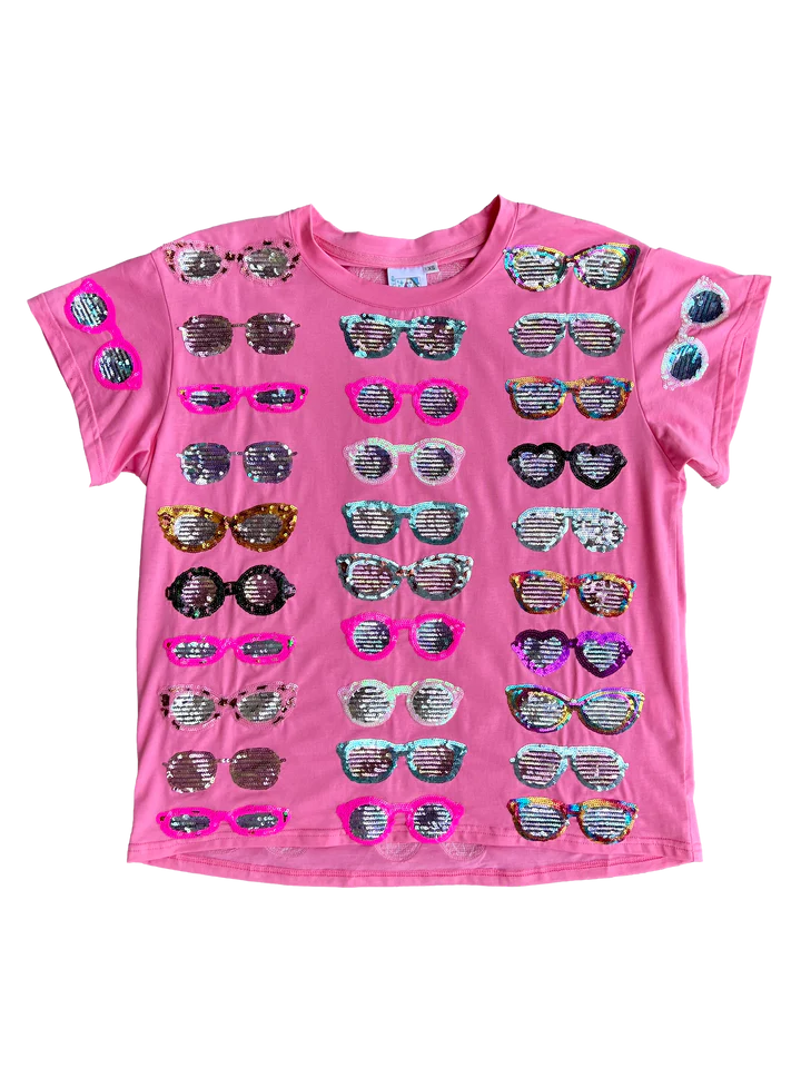 Pink Sunglasses Tee - Southern Belle Boutique