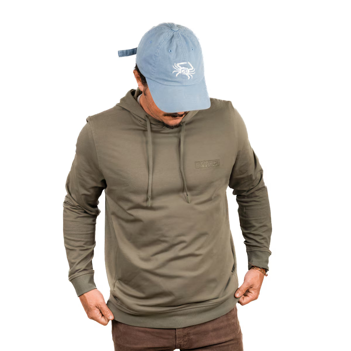 Bayou Performance Hoodie - Olive - Southern Belle Boutique