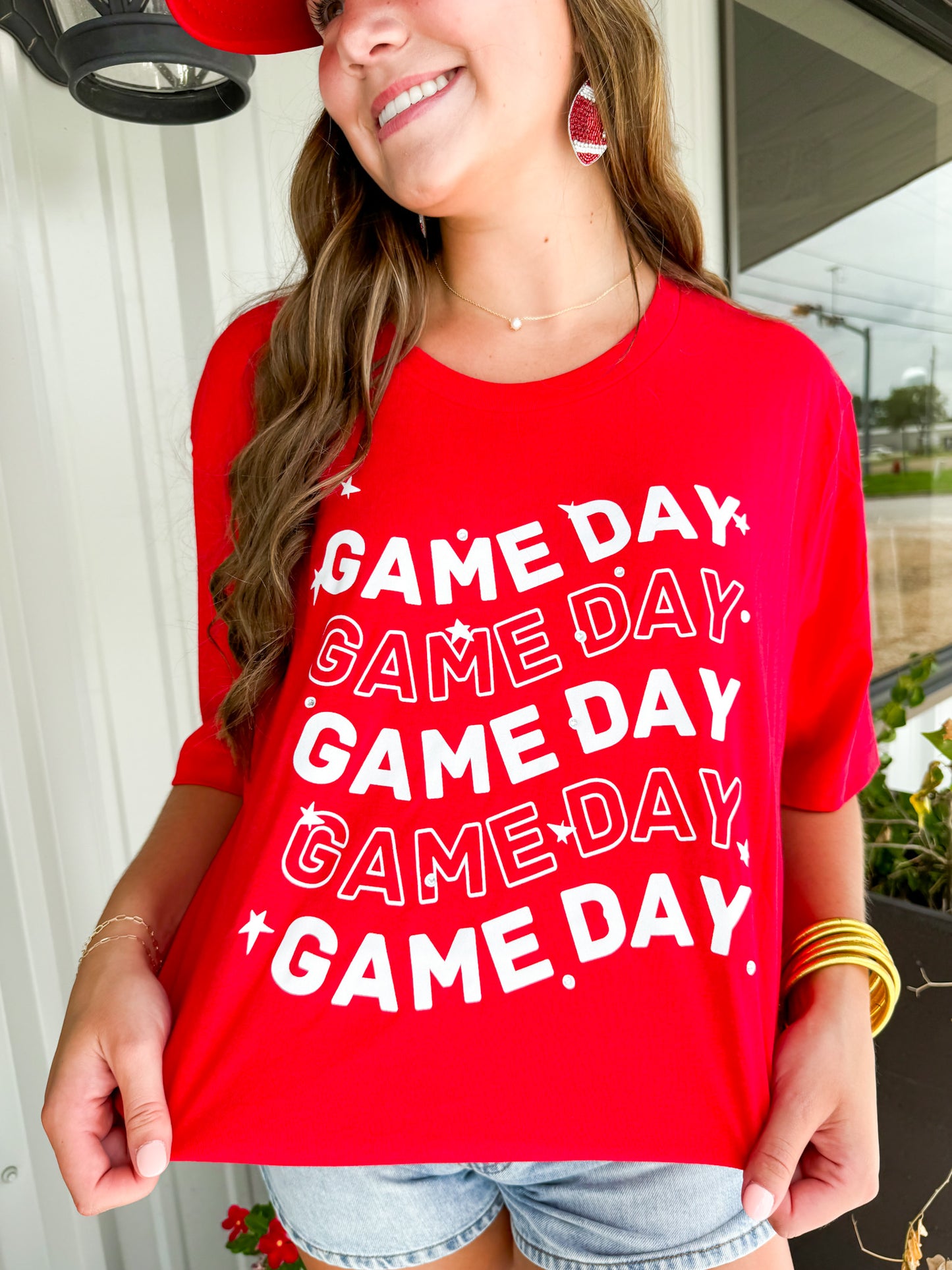 Wavy Game Day Tee - Southern Belle Boutique