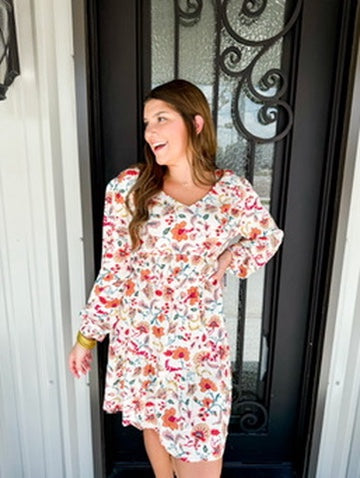 Magali Dress - Raspberry Bloom - Southern Belle Boutique