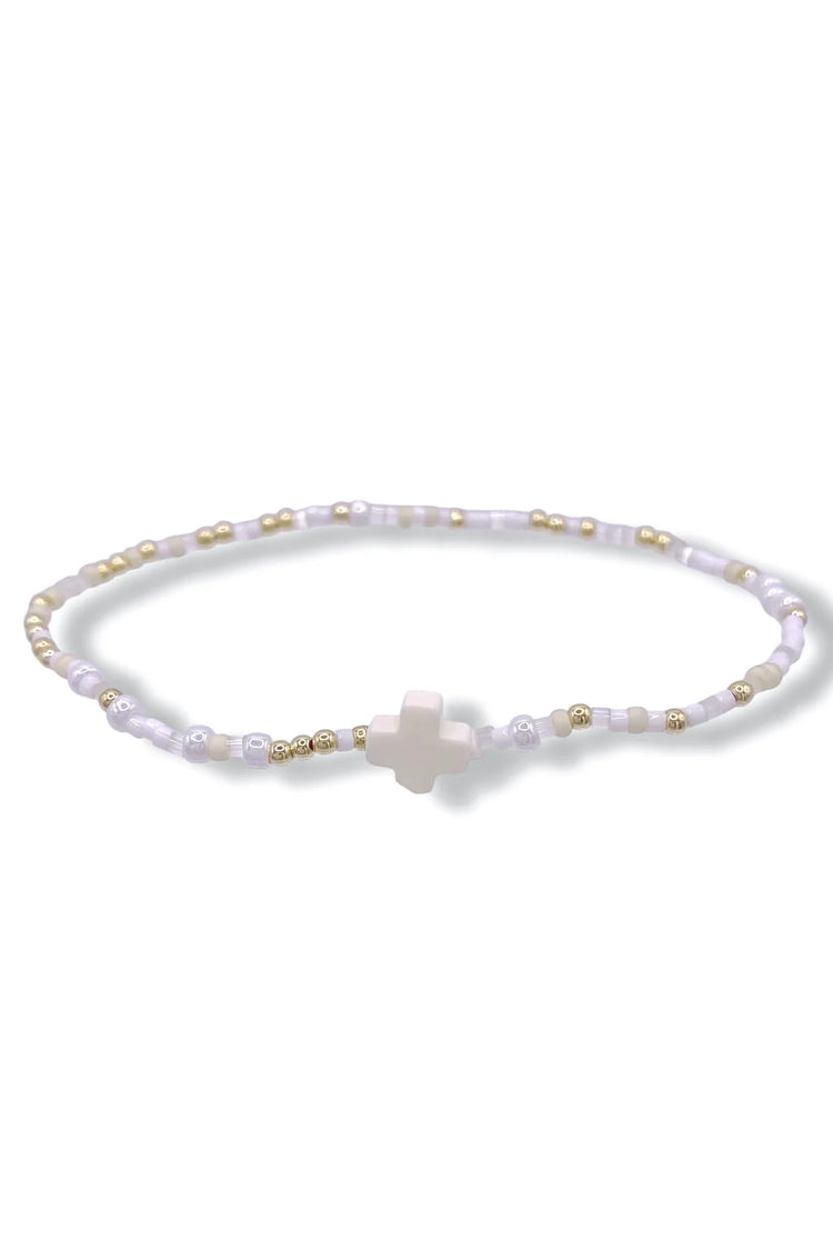 Hope Unwritten Signature Cross Bracelet - Call Me On My Shellphone - Southern Belle Boutique