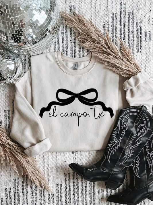 El Campo Bow Sweatshirt - Southern Belle Boutique