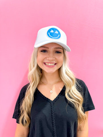 Boat Eye Smiley Trucker Hat - Southern Belle Boutique