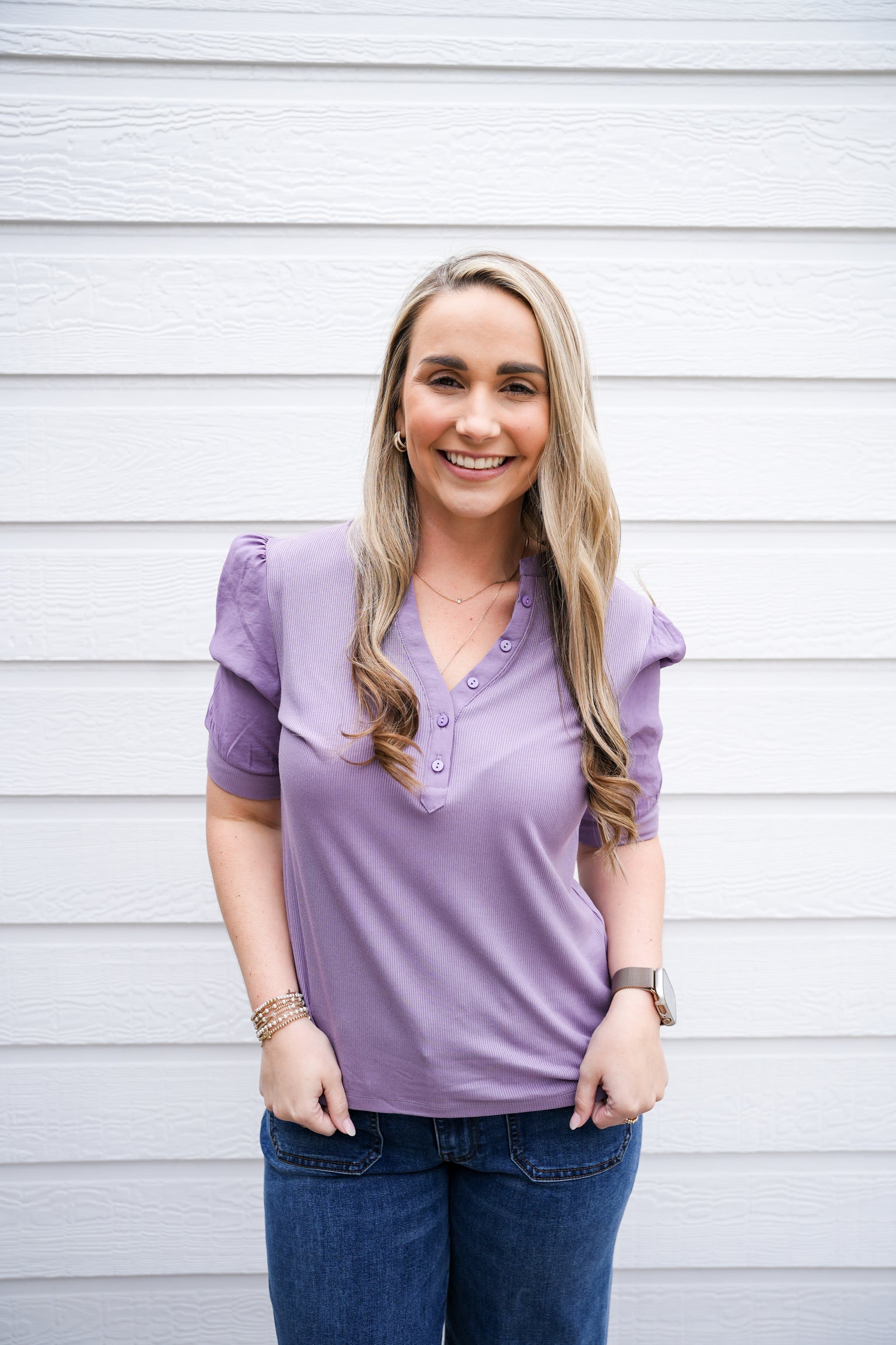 Tanner Tee - Dewy Iris - Southern Belle Boutique