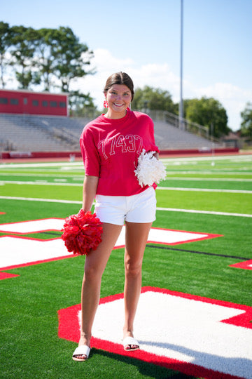 Red 77437 Tee - Southern Belle Boutique