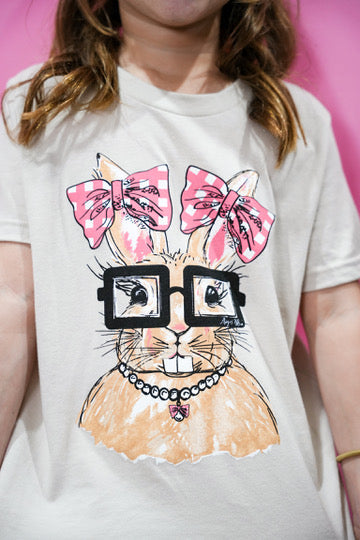 Rosie Bunny Easter Tee - Youth - Southern Belle Boutique