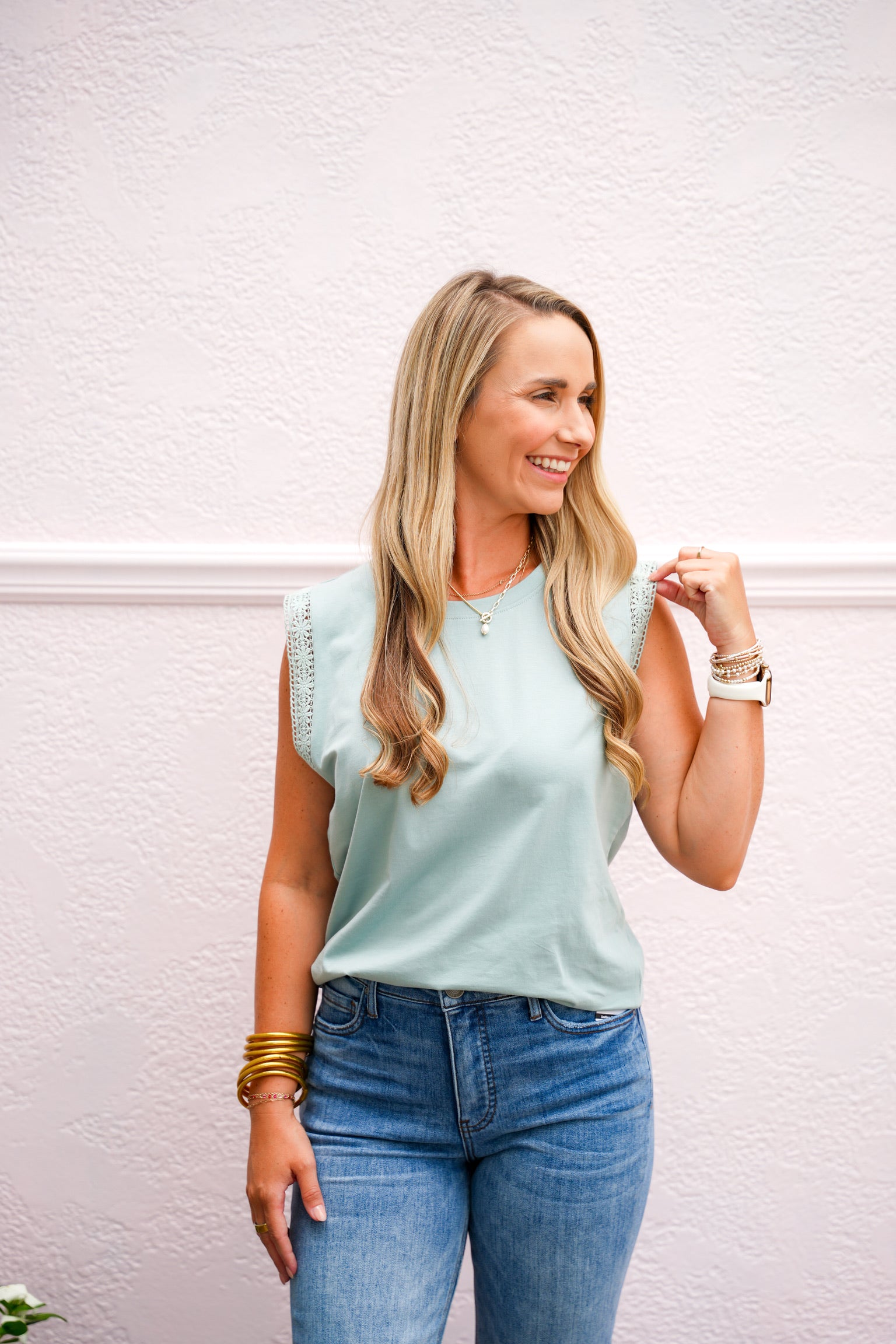 Bree Top - Crystal Lake - Southern Belle Boutique