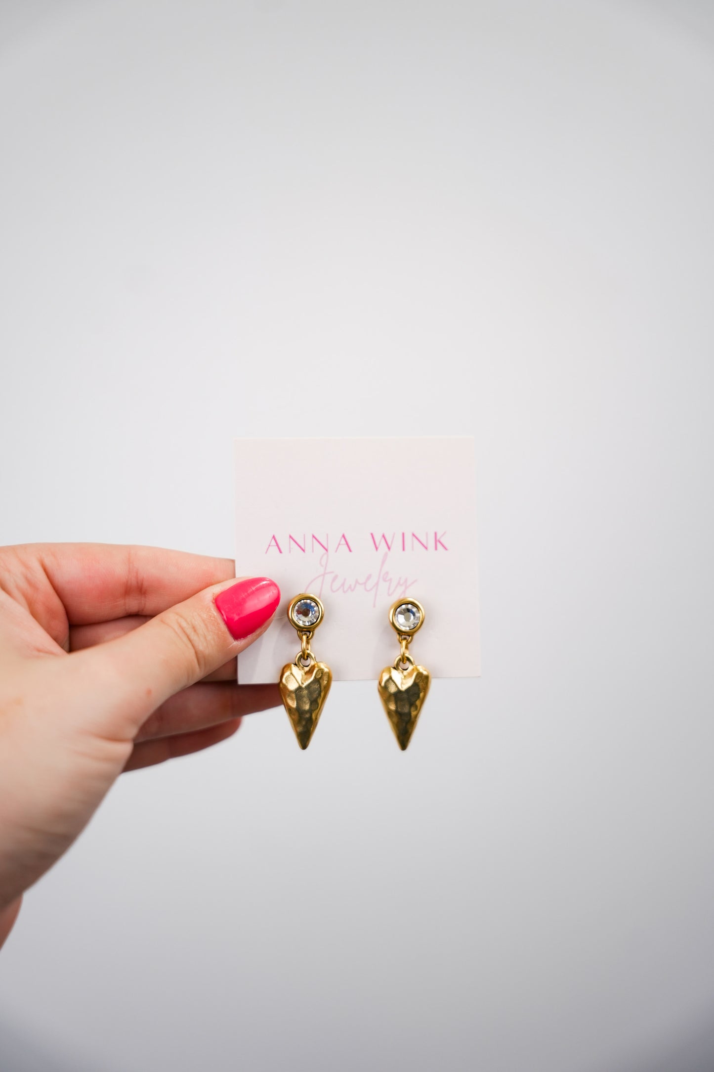 Skinny Heart Earrings - Southern Belle Boutique