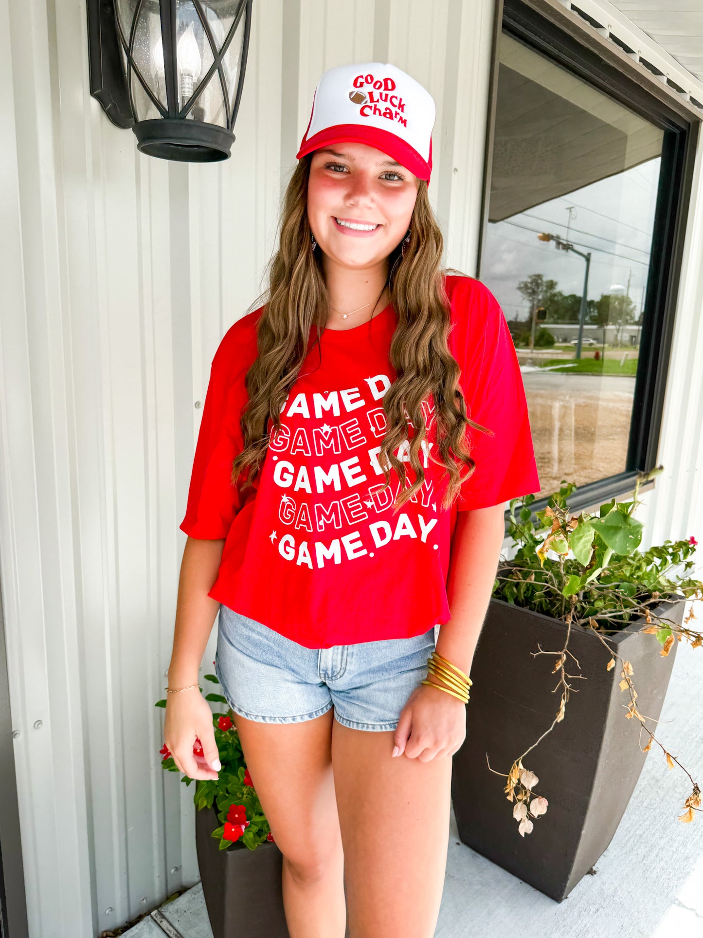 Wavy Game Day Tee - Southern Belle Boutique