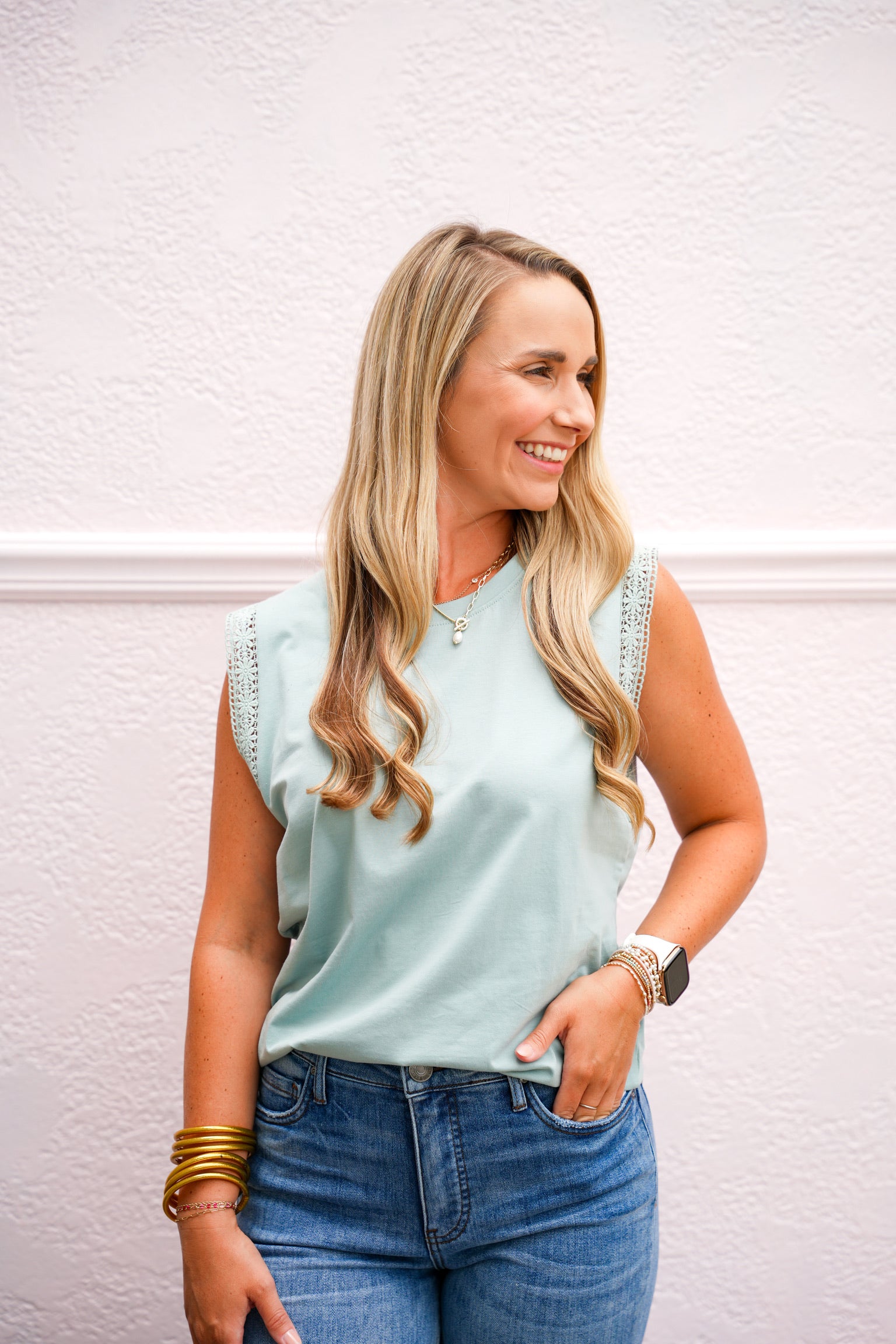 Bree Top - Crystal Lake - Southern Belle Boutique